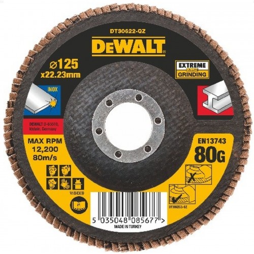 DeWALT DT30622 Brúsny kotúč EXTREME plochý, 125 mm, zrnitosť 80, 1 ks DeWALT DT30622 Brúsny kotúč EXTREME plochý, 125 mm, zrnitosť 80, 1 ks