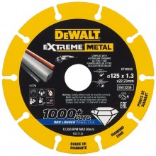 DeWALT DT40252 Diamantový kotúč Extreme 125 x 22,2 mm na rezanie kovov