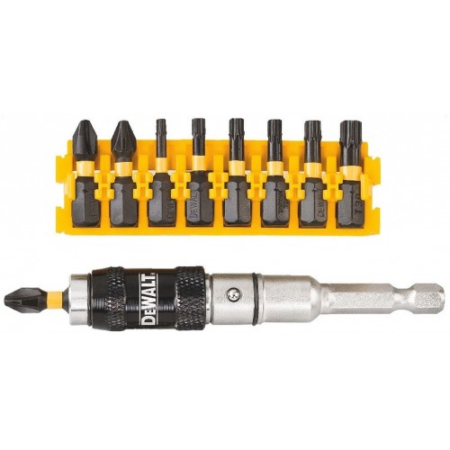 DeWALT DT70578T 10-dielna súprava skrutkovacích nástavcov 25mm + otočný držiak nástavcov