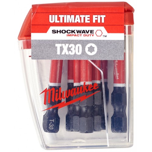 Milwaukee Shockwave Skrutkovacie bity TX30 50 mm- 10 ks 4932471574 Milwaukee Shockwave Skrutkovacie bity TX30 50 mm- 10 ks 4932471574
