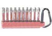 Milwaukee Sada bitov SHOCKWAVE™ IMPACT DUTY s karabínou (10 ks) 4932480941