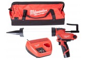 Milwaukee M12PCG 400A-201B Kompaktná vytlačovacia pištoľ (12V/1x2,0Ah) Taška 4933441665
