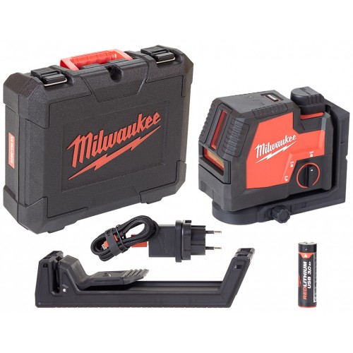 Milwaukee L4 CLL-301C Aku krížový laser s USB, 1xL4 B3 4933478098