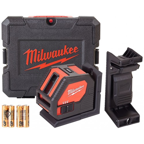Milwaukee CLL-C Zelený krížový laser na alkalické batérie, kufor 4933478753 Milwaukee CLL-C Zelený krížový laser na alkalické batérie, kufor 4933478753