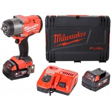 Milwaukee FHIW2F12-502X Aku rázový uťahovač M18 (1/2"/18V/2x5,0Ah) kufor 4933492783