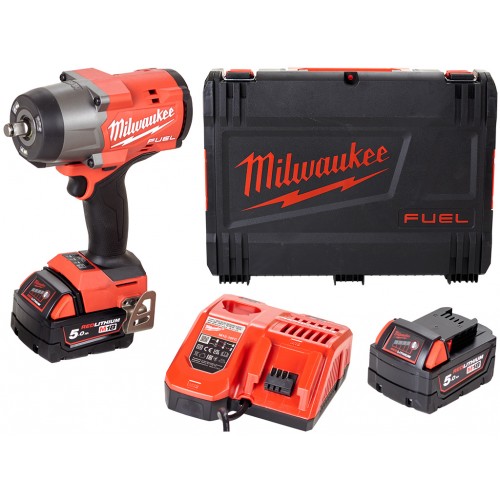 Milwaukee FHIW2F12-502X Aku rázový uťahovač M18 (1/2"/18V/2x5,0Ah) kufor 4933492783