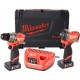 Milwaukee M12 FUEL Sada M12FPP2X2-402X: M12 FPD2-0 + FCIWF12G3 (12V / 2x 4,0Ah)
