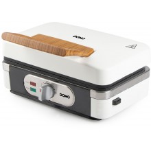 DOMO Sendvičovač - Gril - Vaflovač - 3v1m (1100W), biely DO9277C
