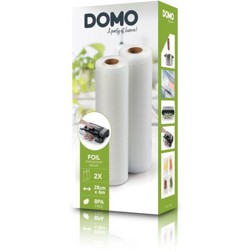 DOMO Fólia do vákuovačky 28 cm, 6 m ( 2 ks) DO327L-ROL28 DOMO Fólia do vákuovačky 28 cm, 6 m ( 2 ks) DO327L-ROL28