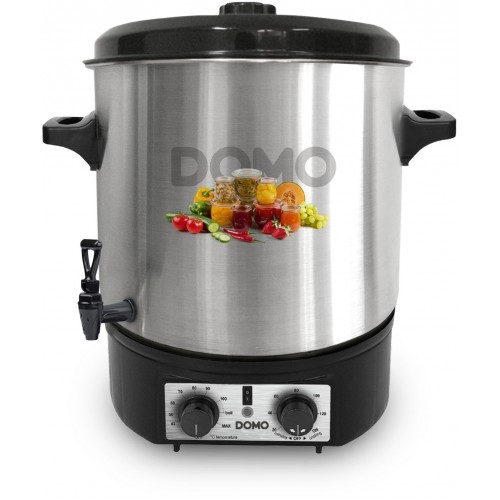 DOMO Zavárací hrniec, nerez - plastový kohút (27 l / 2000W) DO42323PC DOMO Zavárací hrniec, nerez - plastový kohút (27 l / 2000W) DO42323PC