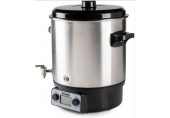DOMO Zavárací hrniec, nerez s LCD - 2 otvory - nerezový kohút (27 l / 2000W) DO42329PC