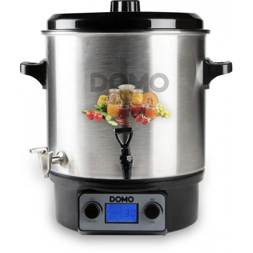 DOMO Zavárací hrniec, nerez s LCD - 2 otvory - nerezový kohút (27 l / 2000W) DO42329PC DOMO Zavárací hrniec, nerez s LCD - 2 otvory - nerezový kohút (27 l / 2000W) DO42329PC