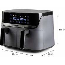 DOMO Dvojitá teplovzdušná fritéza 4+4 l DO552FR