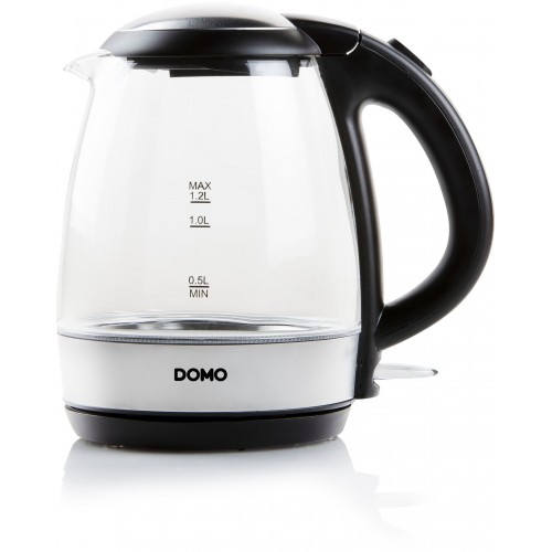 DOMO Rýchlovarná kanvica sklenená (1,2l / 2200W) DO9218WK