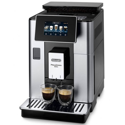 BAZÁR DeLonghi PrimaDonna soul Automatický kávovar ECAM 610.55.SB PO SERVISE, POUŽITO!!