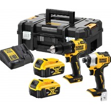 DeWALT DCK2062M2T Combo sada DCD709 + DCF809 (18V, 2 x 4,0Ah) kufor TSTAK