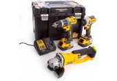 DeWALT DCK383P2T Aku Kombo sada DCD796 + DCF887 + DCG412, 18V XR 2x5,0AH, TSTAK