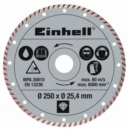EINHELL Diamantový kotúč TURBO 300x25, 4 k rezačkám RT-SC 920 L a STR 300L 43.011.78