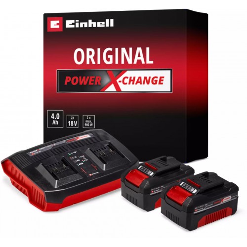 Einhell Štartovací sad (18V/2x4,0Ah) & Twincharger Kit 1 PXC 4512112