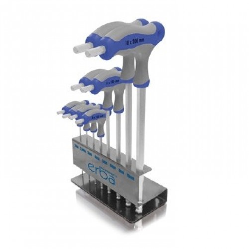 ERBA Imbusové kľúče s držiakom 9 ks ER-46014 ERBA Imbusové kľúče s držiakom 9 ks ER-46014