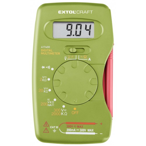 EXTOL CRAFT multimeter digitálny, vreckový 417400 EXTOL CRAFT multimeter digitálny, vreckový 417400