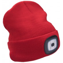 EXTOL LIGHT čiapka s čelovkou 45lm, nabíjací, USB, červená, univerzálna veľkosť 43198
