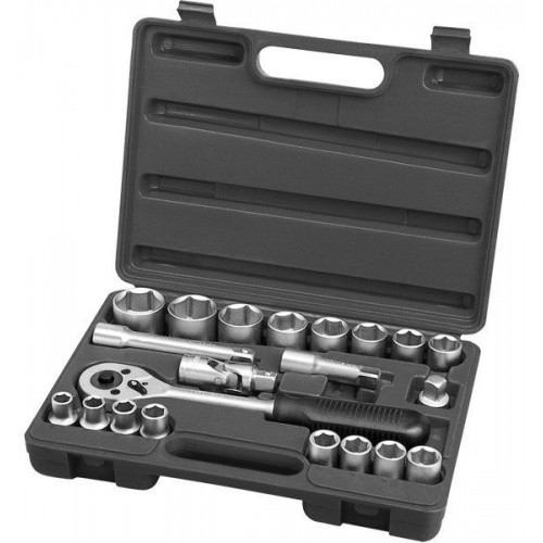 EXTOL PREMIUM hlavice nástrčné, sada 21ks, CrV, 1/2" 65231