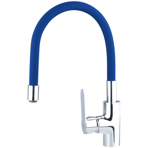 BALLETTO batéria umývadlová, stojanková s flexibilným ramienkom, 35mm, modrá 81123