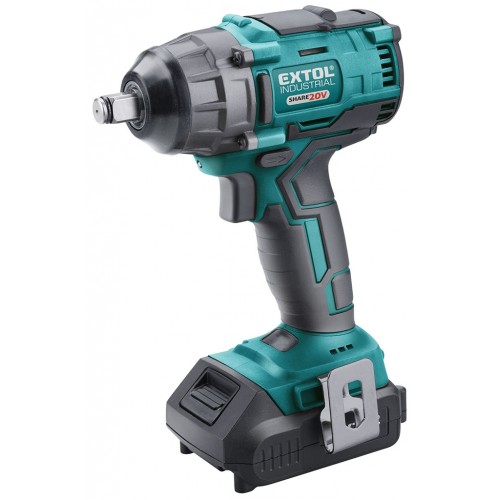 EXTOL INDUSTRIAL uťahovák rázový 1/2 "aku SHARE20V,BRUSHLESS, 20V Li-ion, 2000mAh 8791810 EXTOL INDUSTRIAL uťahovák rázový 1/2 "aku SHARE20V,BRUSHLESS, 20V Li-ion, 2000mAh 8791810