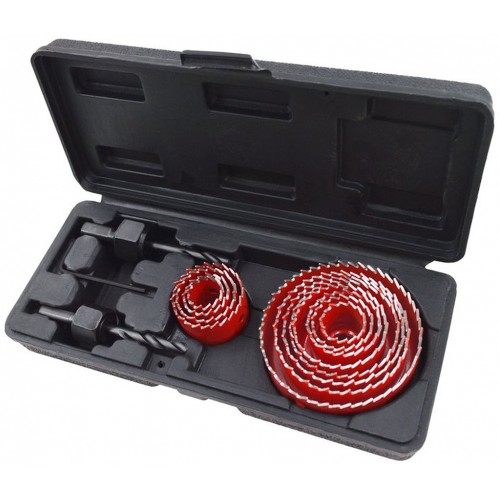 EXTOL PREMIUM vrtáky vykružovacie korunkové, 12 priemerov O 19-76mm 8801606