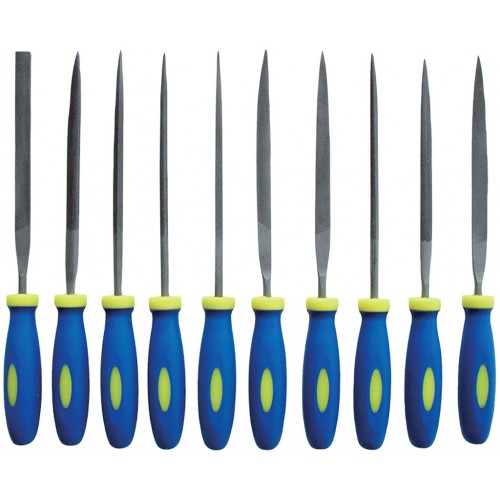 EXTOL CRAFT pilníky ihlové s plastovou rúčkou, sada 10ks 8801 EXTOL CRAFT pilníky ihlové s plastovou rúčkou, sada 10ks 8801