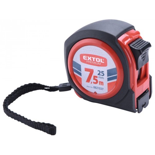 EXTOL PREMIUM meter zvinovací, 7,5m, šírka pásky 25mm 8821037 EXTOL PREMIUM meter zvinovací, 7,5m, šírka pásky 25mm 8821037