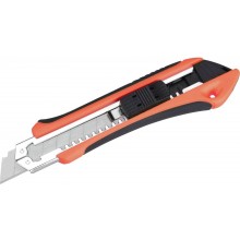 EXTOL PREMIUM Nôž olamovací s kovovou výstuhou a zásobníkom, 18mm Auto-lock 8855023