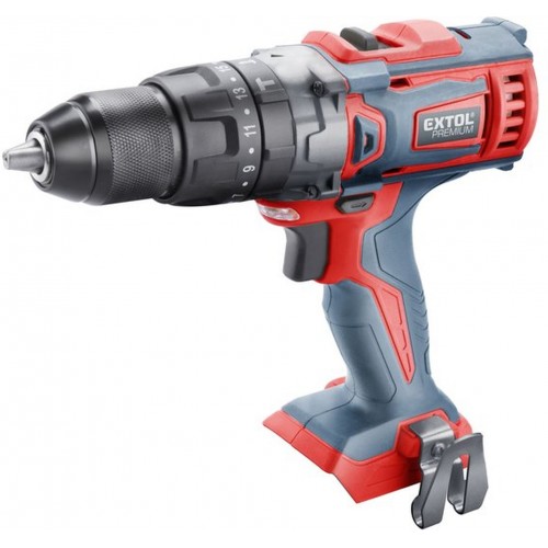EXTOL PREMIUM vŕtací skrutkovač aku s príklepom SHARE20V, 20V Li-ion, 8891805