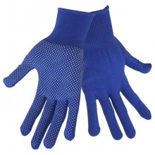 EXTOL CRAFT rukavice z polyesteru s PVC terčíkmi na dlani, veľkosť 9 "99714