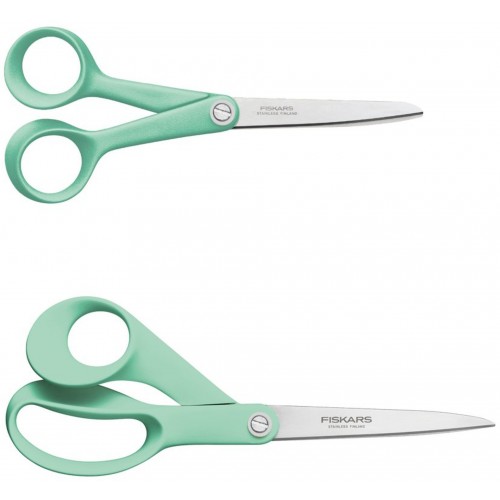 Fiskars Inspiration Mint Sada nožníc (17 cm & 21 cm) 1084006 Fiskars Inspiration Mint Sada nožníc (17 cm & 21 cm) 1084006