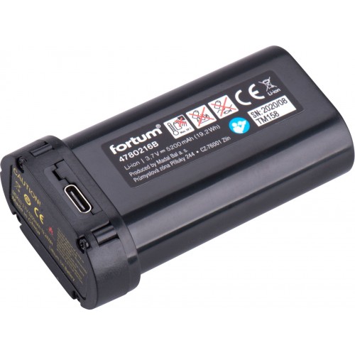 FORTUM batérie akumulátorová k laserom, 3,7V, Li-ion, 5200mAh (19,2Wh) 4780216B FORTUM batérie akumulátorová k laserom, 3,7V, Li-ion, 5200mAh (19,2Wh) 4780216B