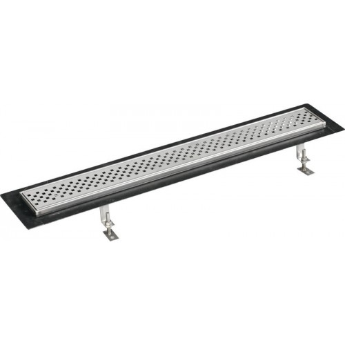 FLOW 87 nerezový kanálik s krycím roštom, do priestoru 870x150mm FLOW 87 nerezový kanálik s krycím roštom, do priestoru 870x150mm
