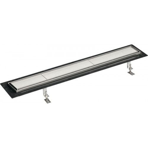 FLOW 87 nerezový kanálik s roštom pre obklad, do priestoru 870x150mm