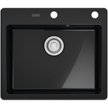 Franke Mythos MYK 610-52 Onyx 590x510,bez sifónu,e.click 124.0747.109