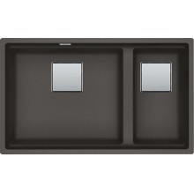 Franke Kubus 2 KNG 120/2, 760x460 mm, Fragranitový drez, Šedá bridlica 125.0714.199