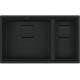 Franke Kubus 2 KNG 120/2, 760x460 mm, Fragranitový drez, Matná čierna 125.0718.492