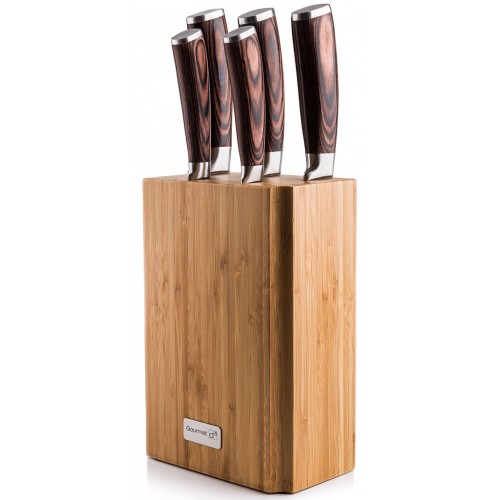 G21 Sada nožov Gourmet Nature 5 ks + bambusový blok 6002218 G21 Sada nožov Gourmet Nature 5 ks + bambusový blok 6002218