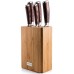 G21 Sada nožov Gourmet Nature 5 ks + bambusový blok 6002218