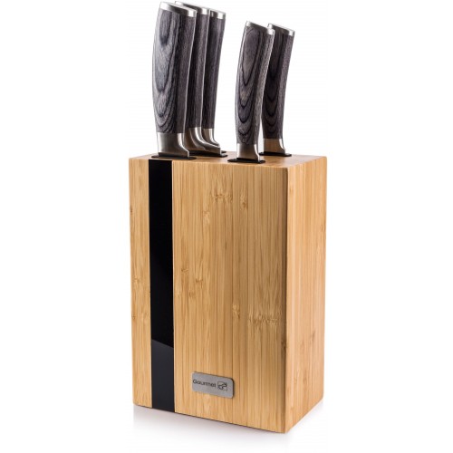 G21 Sada nožov Gourmet Rustic 5 ks + bambusový blok 6002237 G21 Sada nožov Gourmet Rustic 5 ks + bambusový blok 6002237
