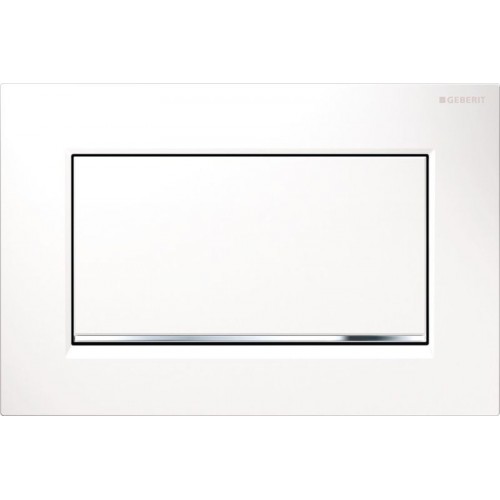 GEBERIT - SIGMA 30 Ovládacie tlačidlo biela / pochrom. lesklá / bílá 115.893.KJ.1 GEBERIT - SIGMA 30 Ovládacie tlačidlo biela / pochrom. lesklá / bílá 115.893.KJ.1