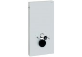 Geberit Monolith Sanitárny modul pre závesné WC, 101 cm, biele sklo / hliník 131.022.SI.5