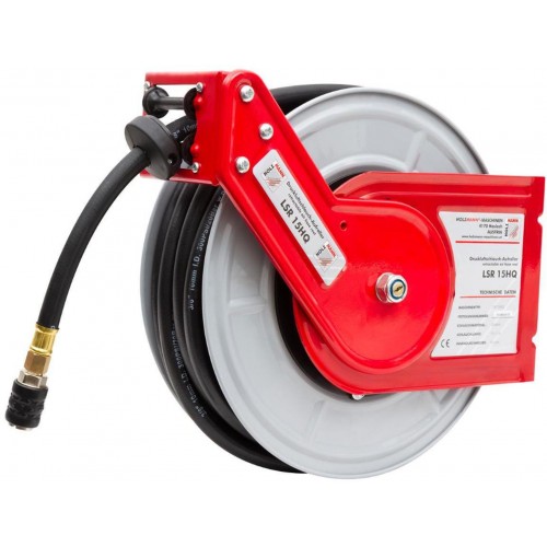 HOLZMANN Samonavíjajúci bubon so vzduchovou hadicou 15 m LSR15HQ HOLZMANN Samonavíjajúci bubon so vzduchovou hadicou 15 m LSR15HQ