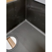 BAZÁR Franke Sirius SID 110-50, 525x440 mm, tectonitový drez, čierny 125.0363.789 POŠKRÁBA