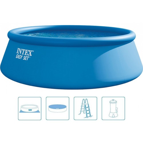 INTEX Easy Set Pool Bazén 457 x 122 cm s filtráciou 12 V 26168GN INTEX Easy Set Pool Bazén 457 x 122 cm s filtráciou 12 V 26168GN